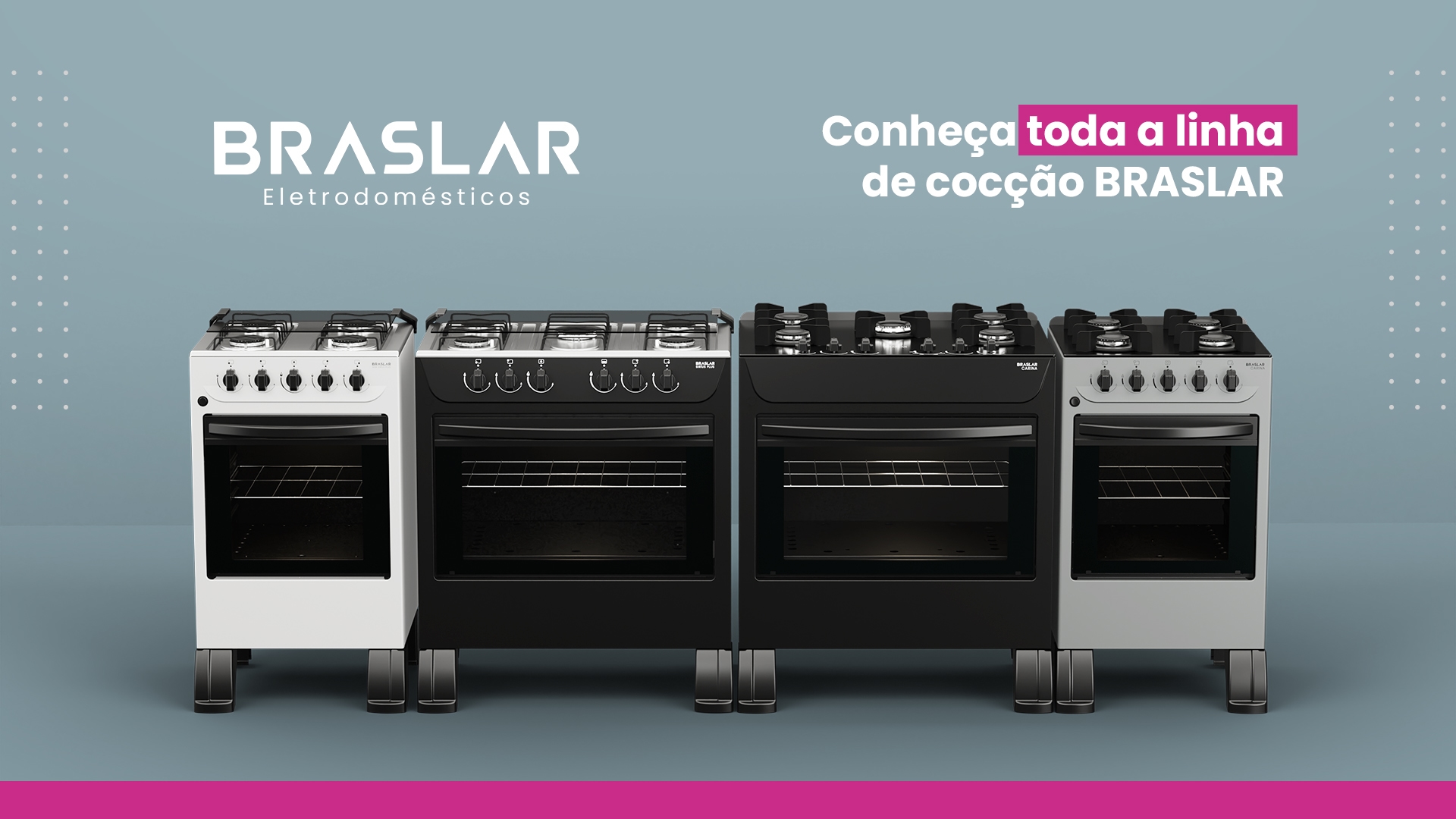 Linha de cocção Braslar Eletrodomésticos — conheça toda a linha